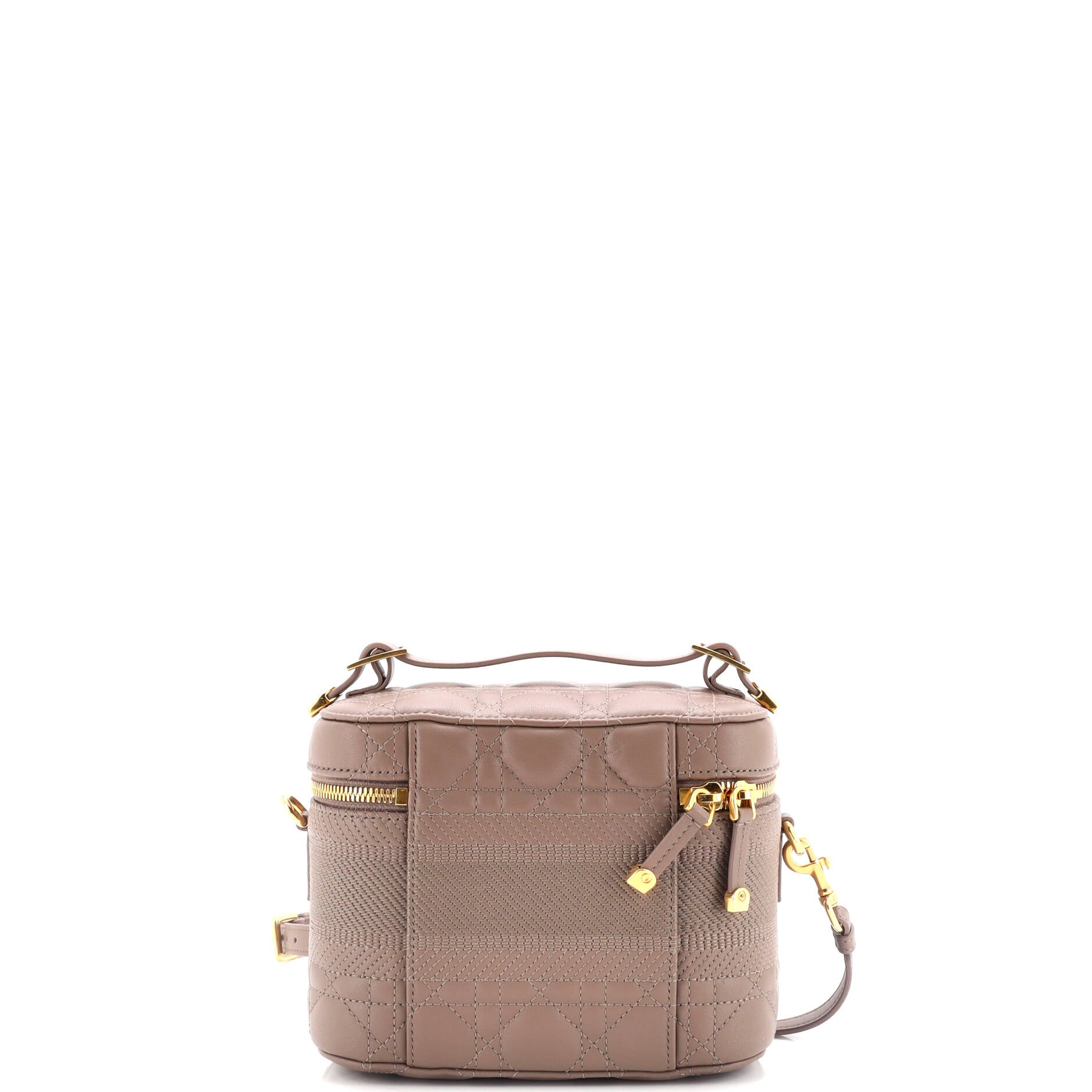 Diortravel Convertible Vanity Case Cannage Quilt Lambskin Small