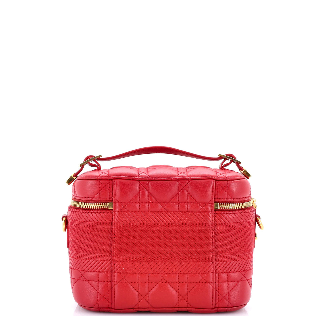 Diortravel Convertible Vanity Case Cannage Quilt Lambskin Small
