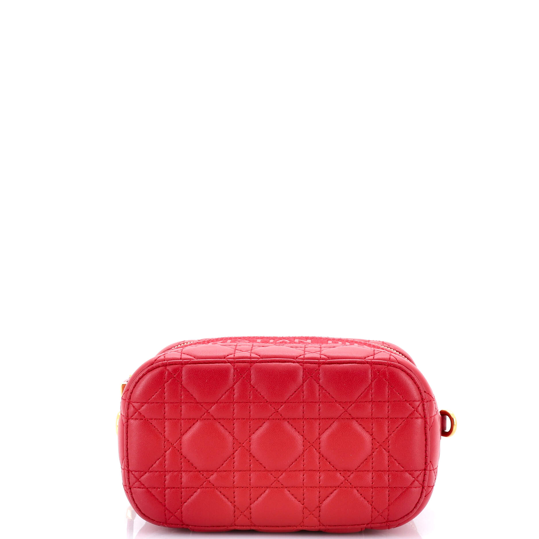 Diortravel Convertible Vanity Case Cannage Quilt Lambskin Small