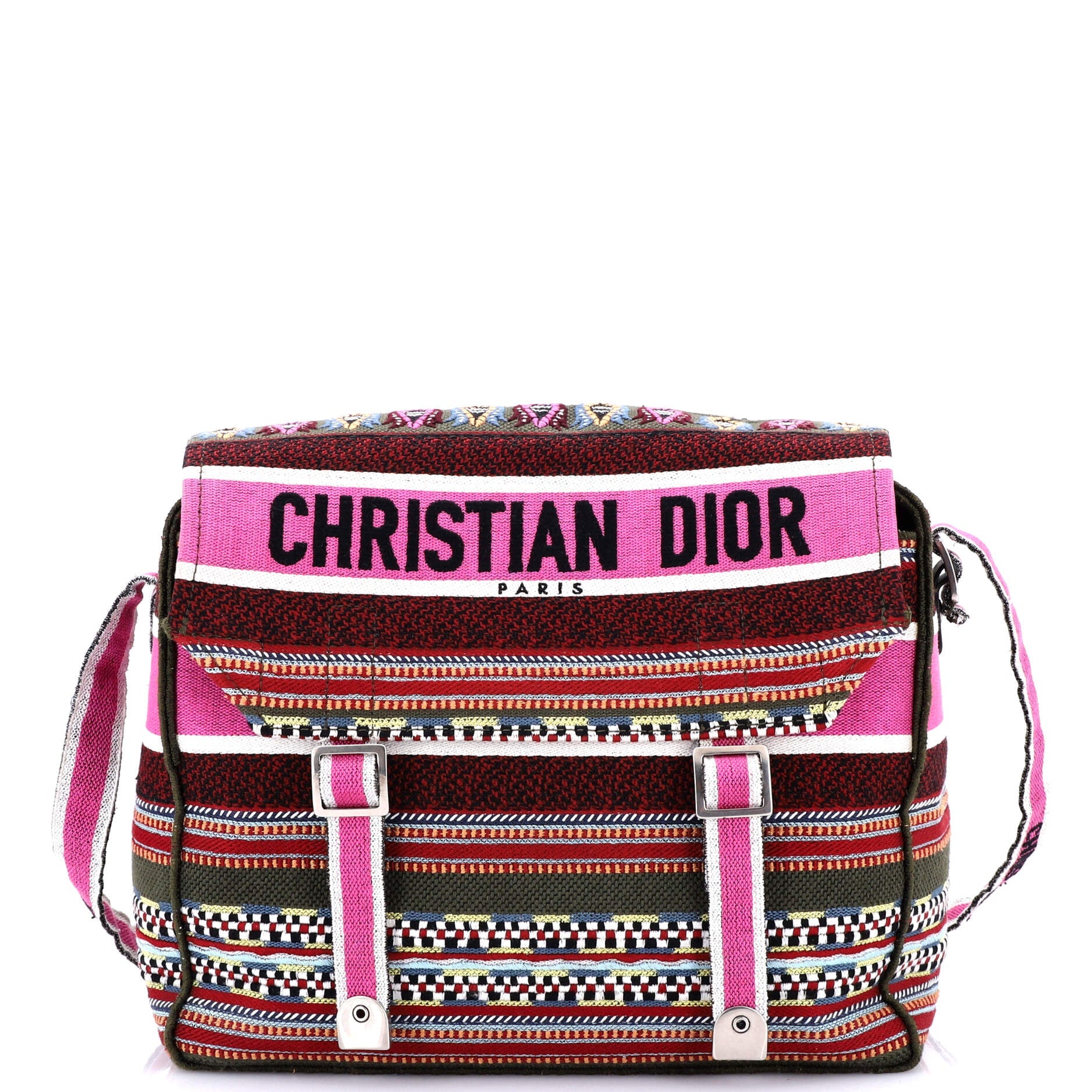 Diorcamp Messenger Bag Embroidered Canvas