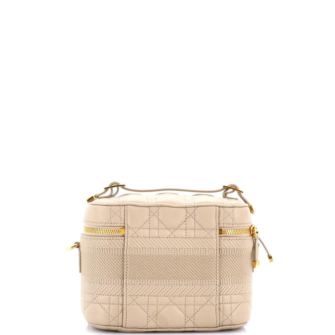 Diortravel Convertible Vanity Case Cannage Quilt Lambskin Small