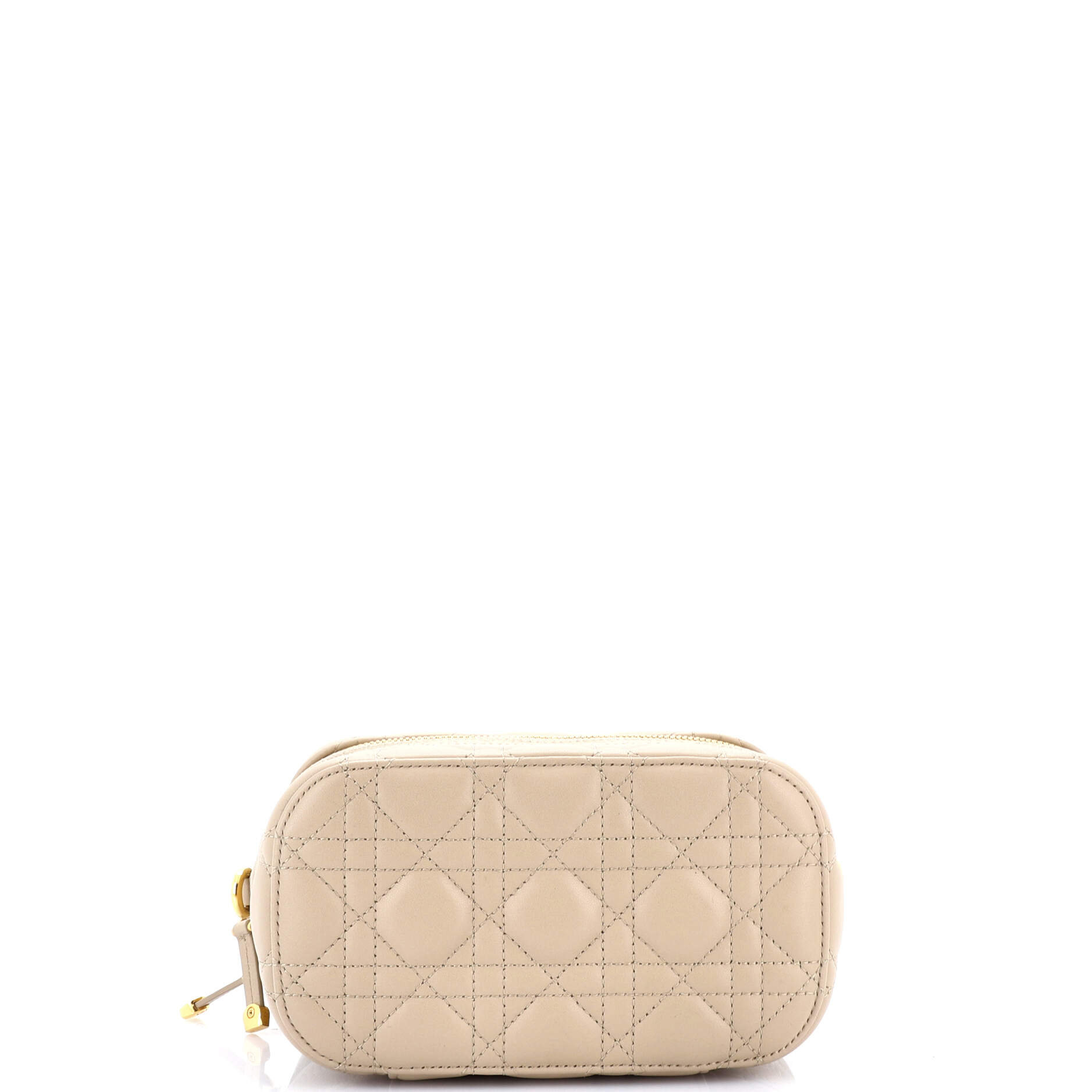 Diortravel Convertible Vanity Case Cannage Quilt Lambskin Small