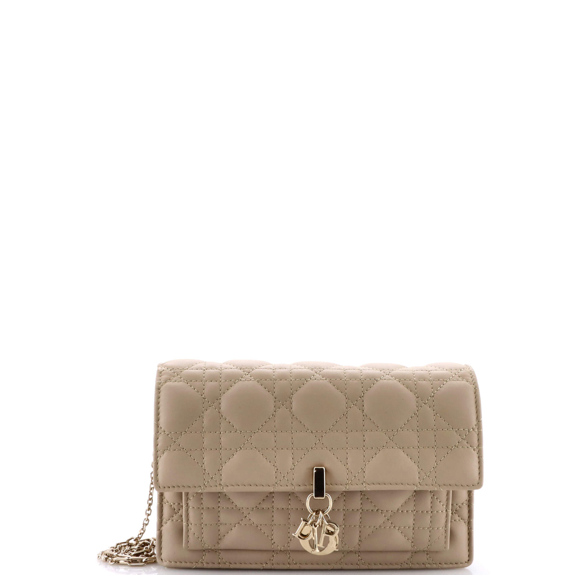 Miss Dior Charms Chain Pouch Cannage Quilt Lambskin