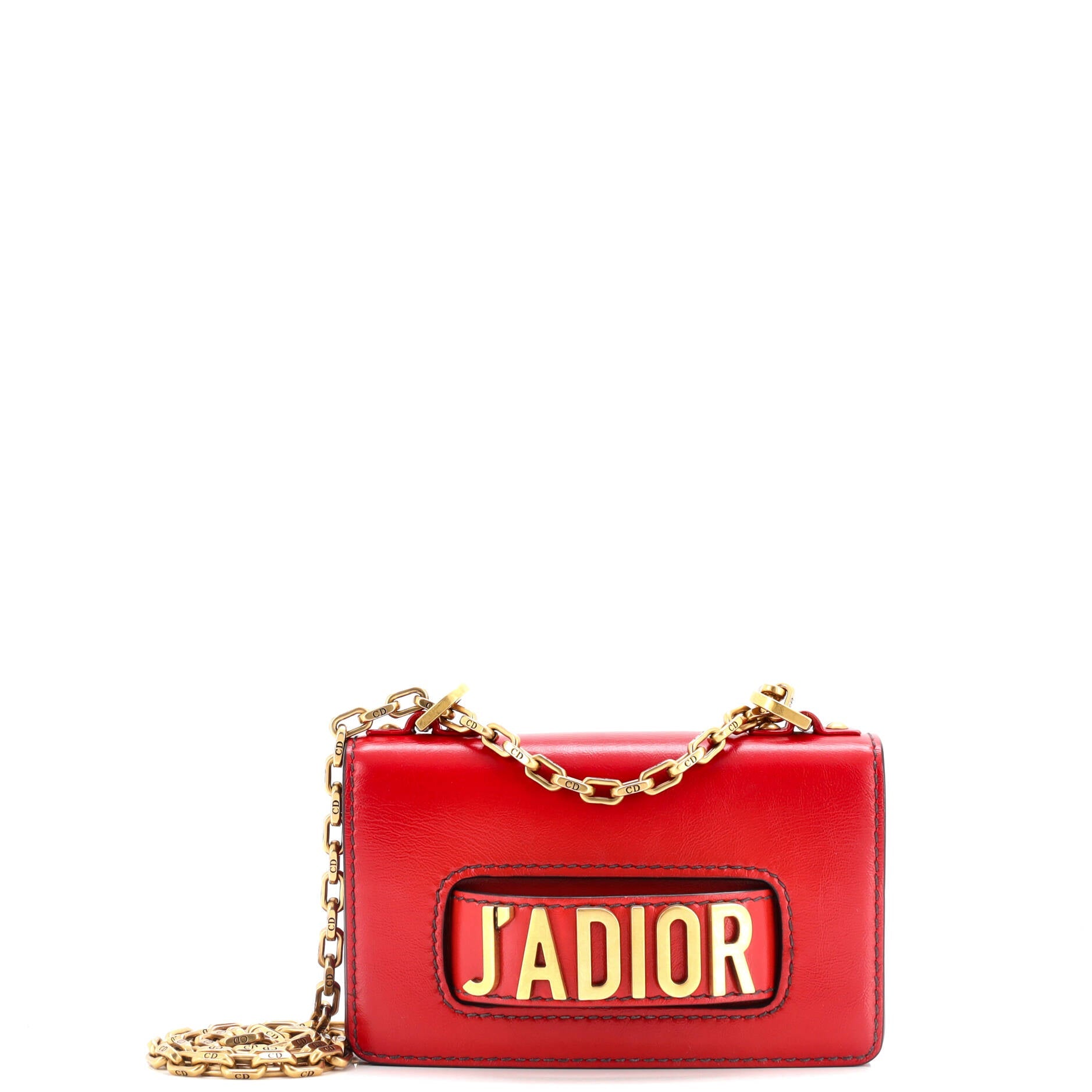 J'adior Flap Bag Leather Mini