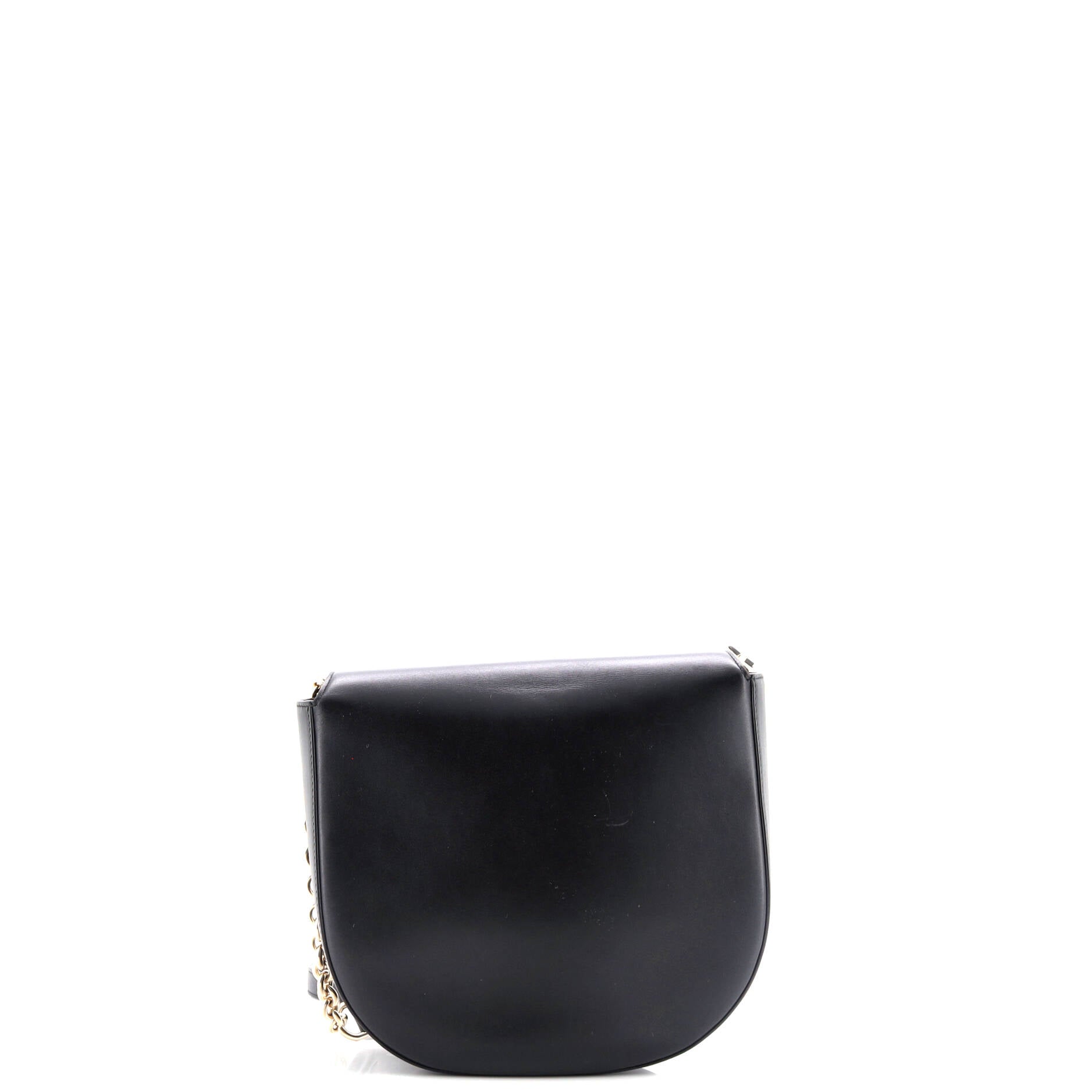 Gancini Saddle Flap Bag Leather Small