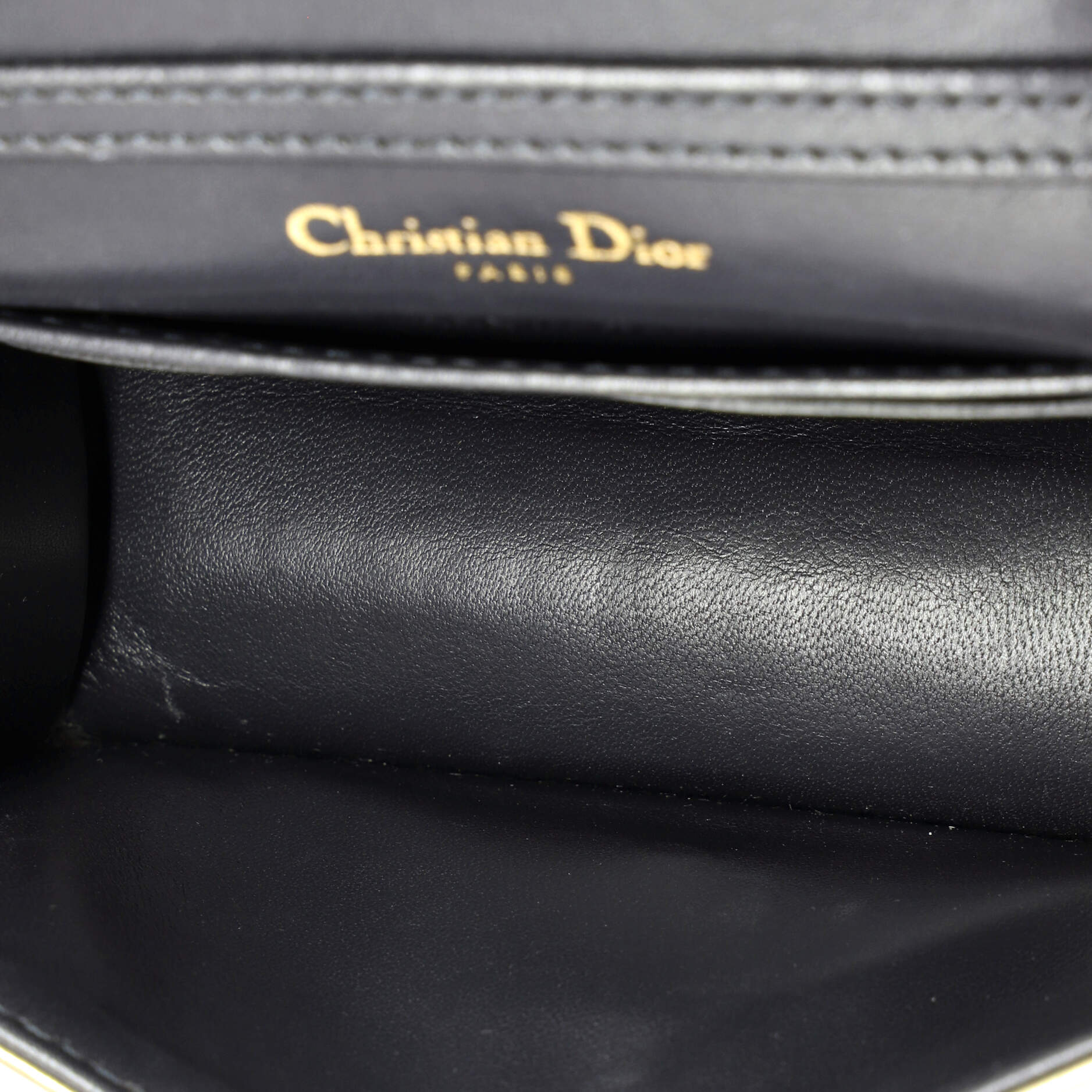 Diorama Flap Bag Cannage Embossed Calfskin Baby