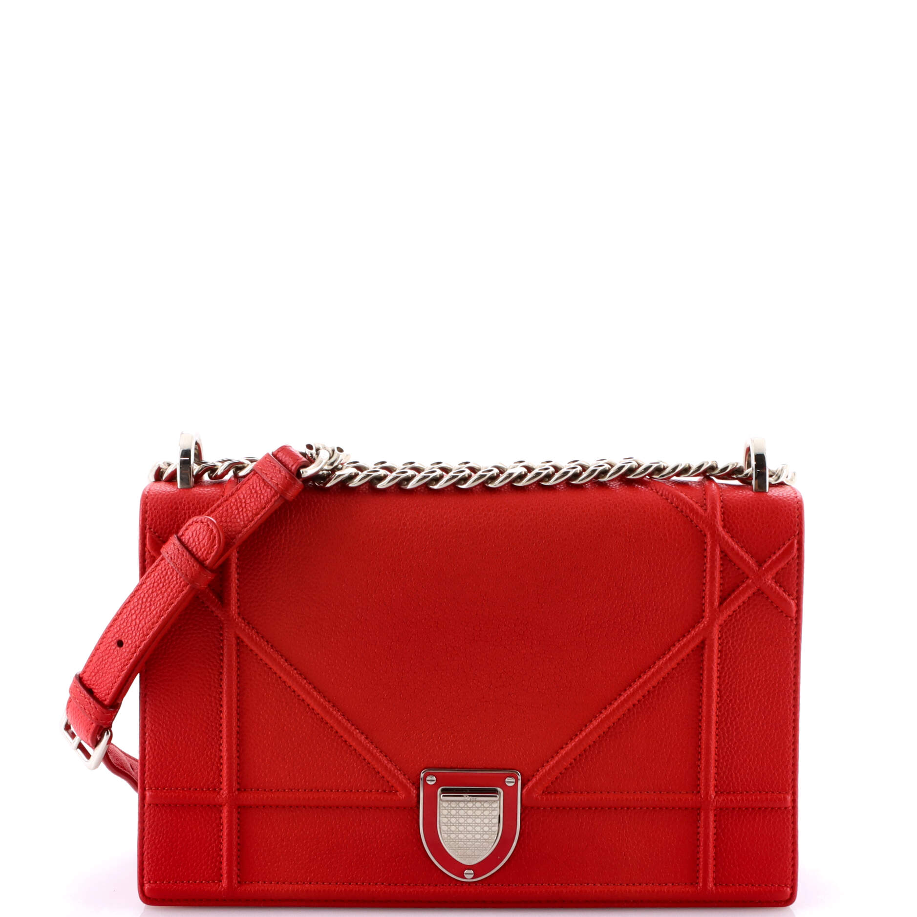 Diorama Flap Bag Grained Calfskin Medium
