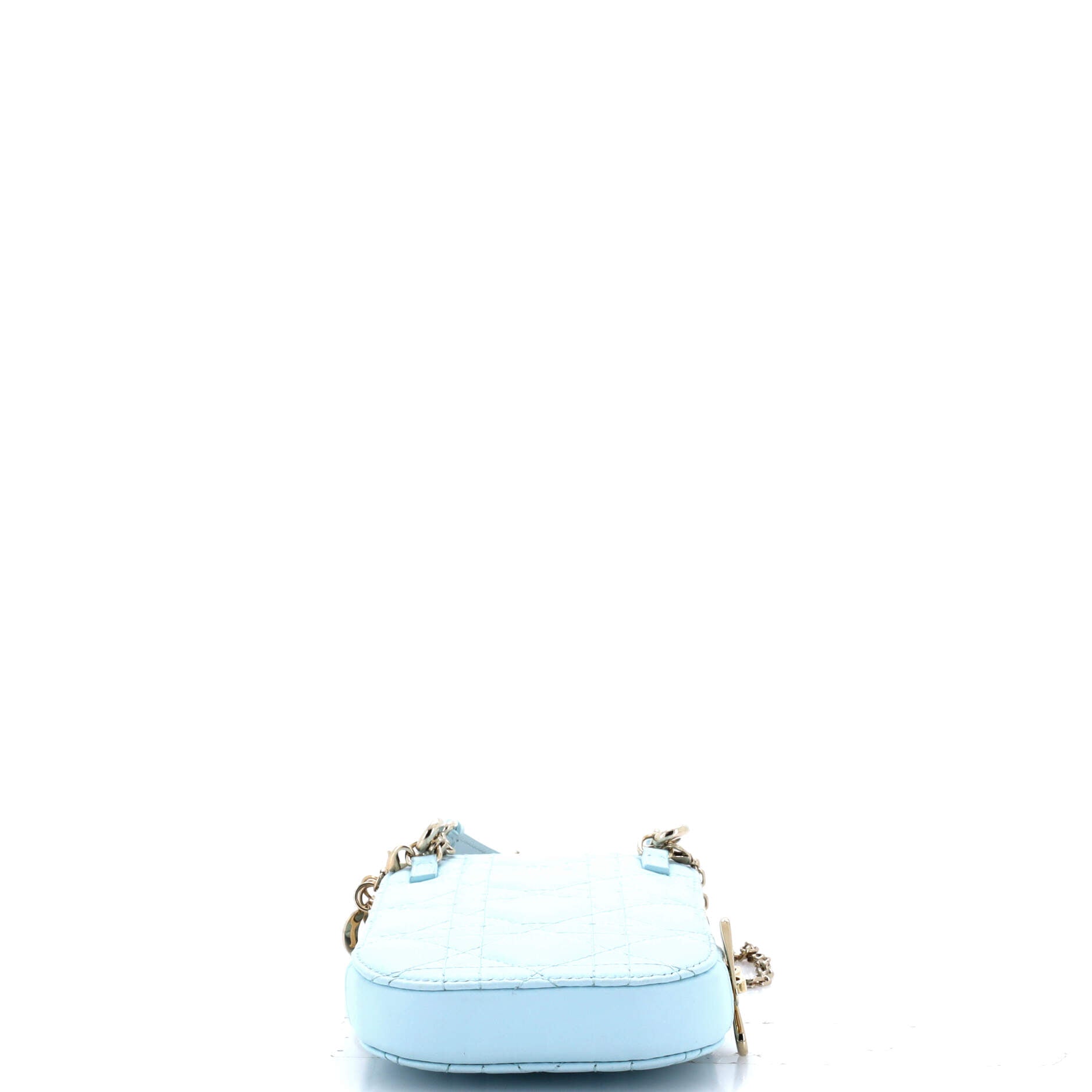 Lady Dior Phone Holder On Chain Cannage Quilt Lambskin