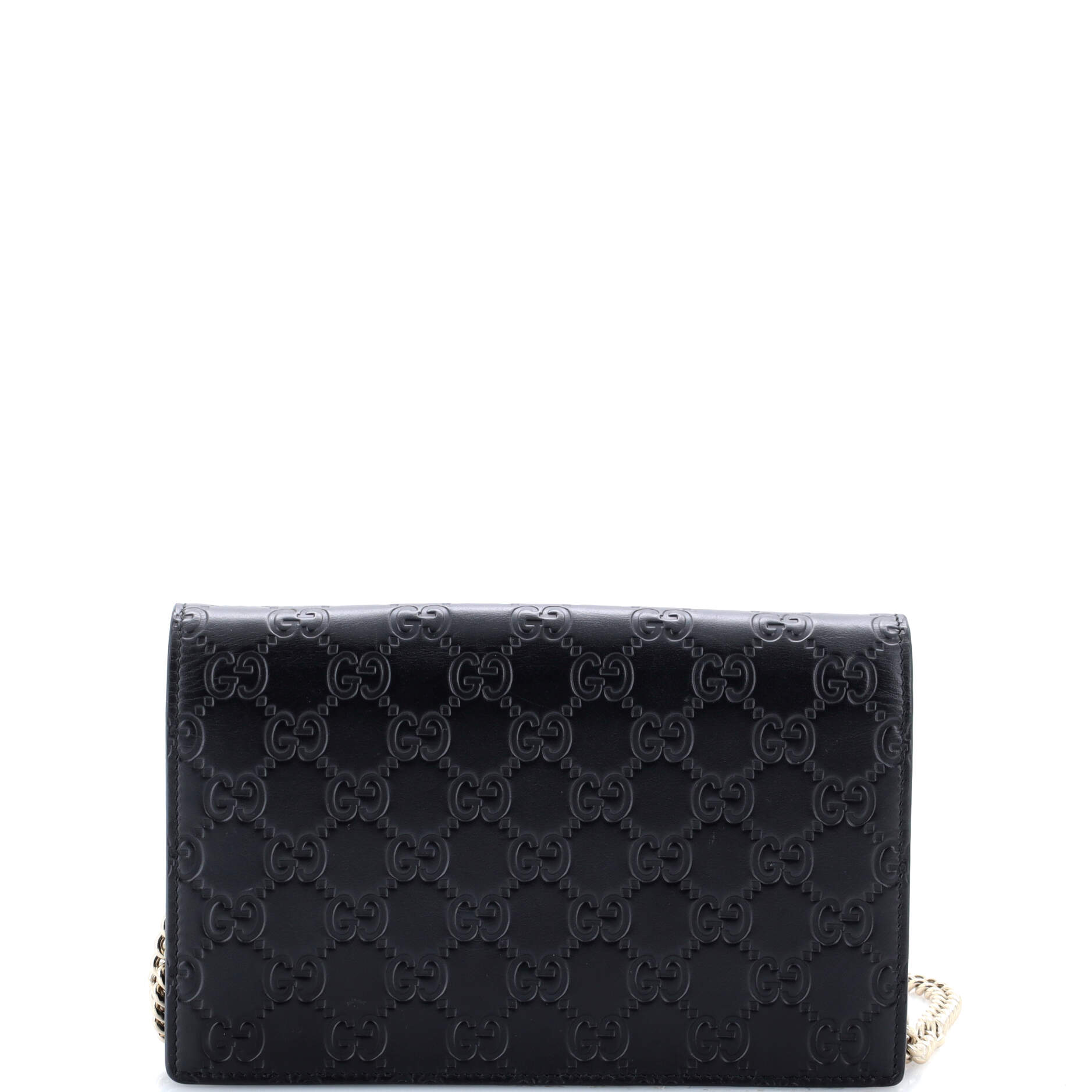 Signature Wallet On Chain Guccissima Leather