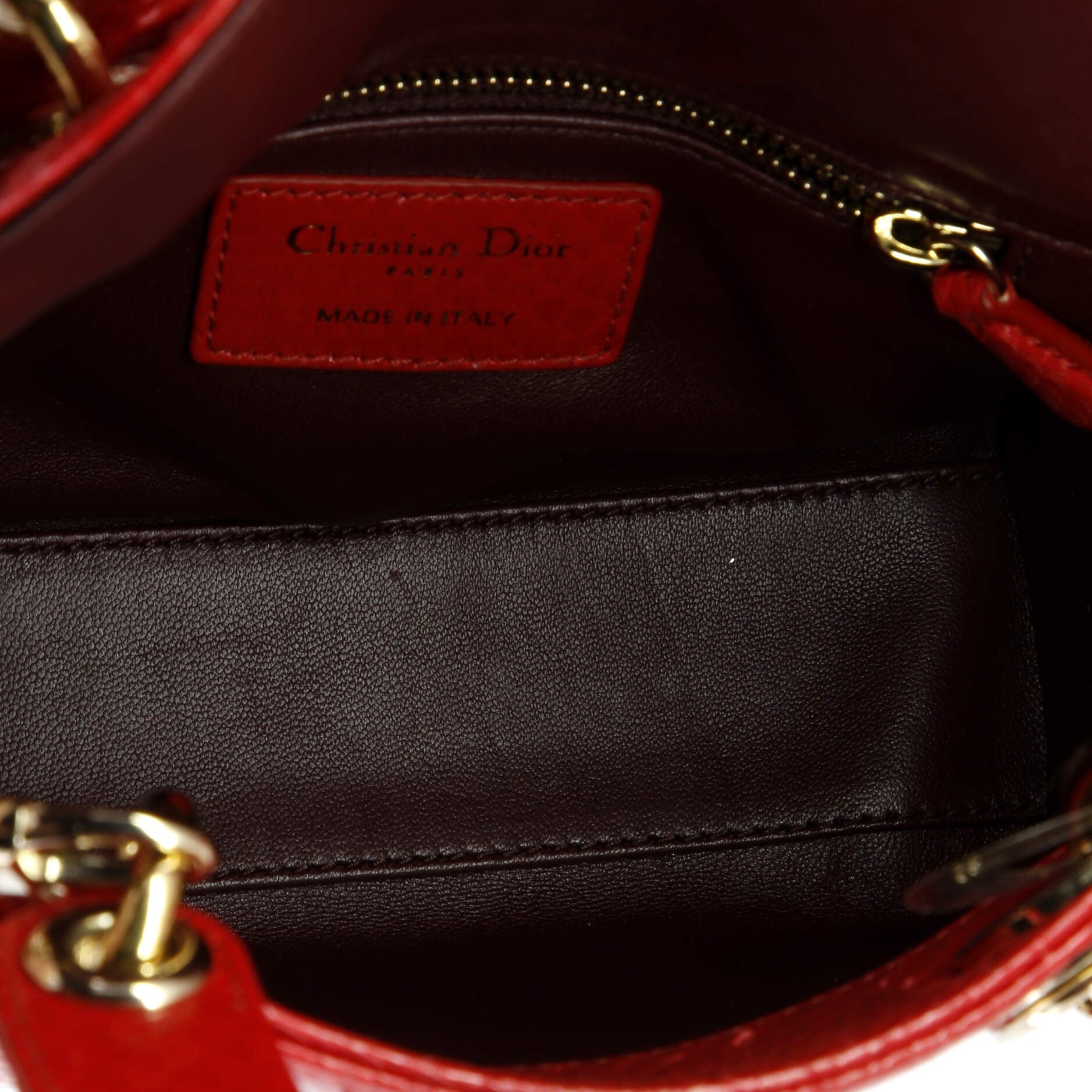 Lady Dior Chain Bag Python Mini