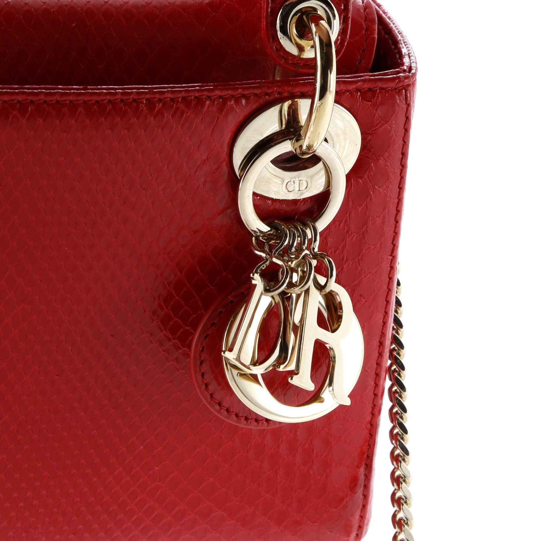 Lady Dior Chain Bag Python Mini
