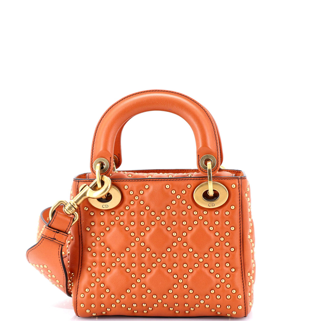 Supple Lady Dior Bag Cannage Studded Lambskin Mini