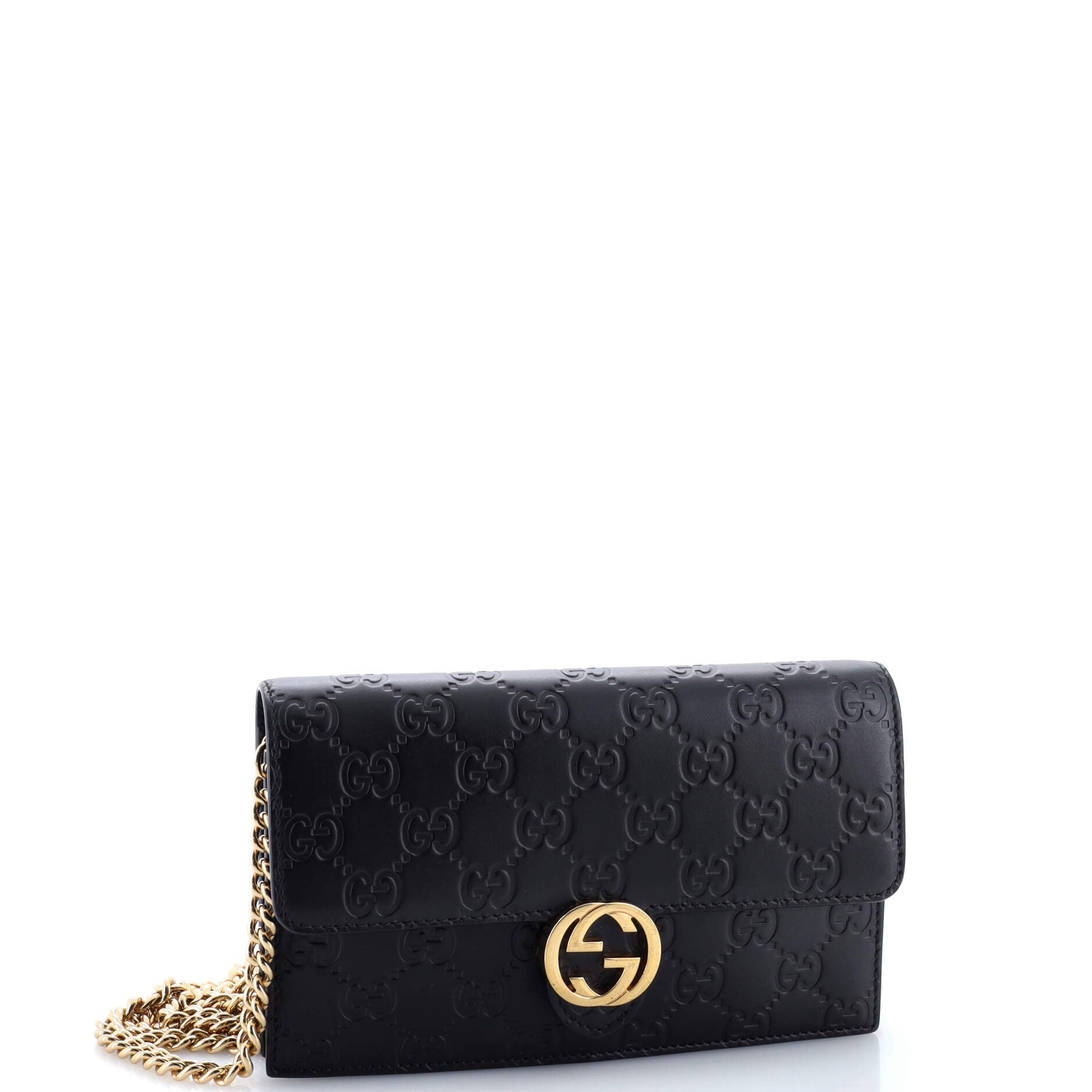 Icon Wallet On Chain Guccissima Leather