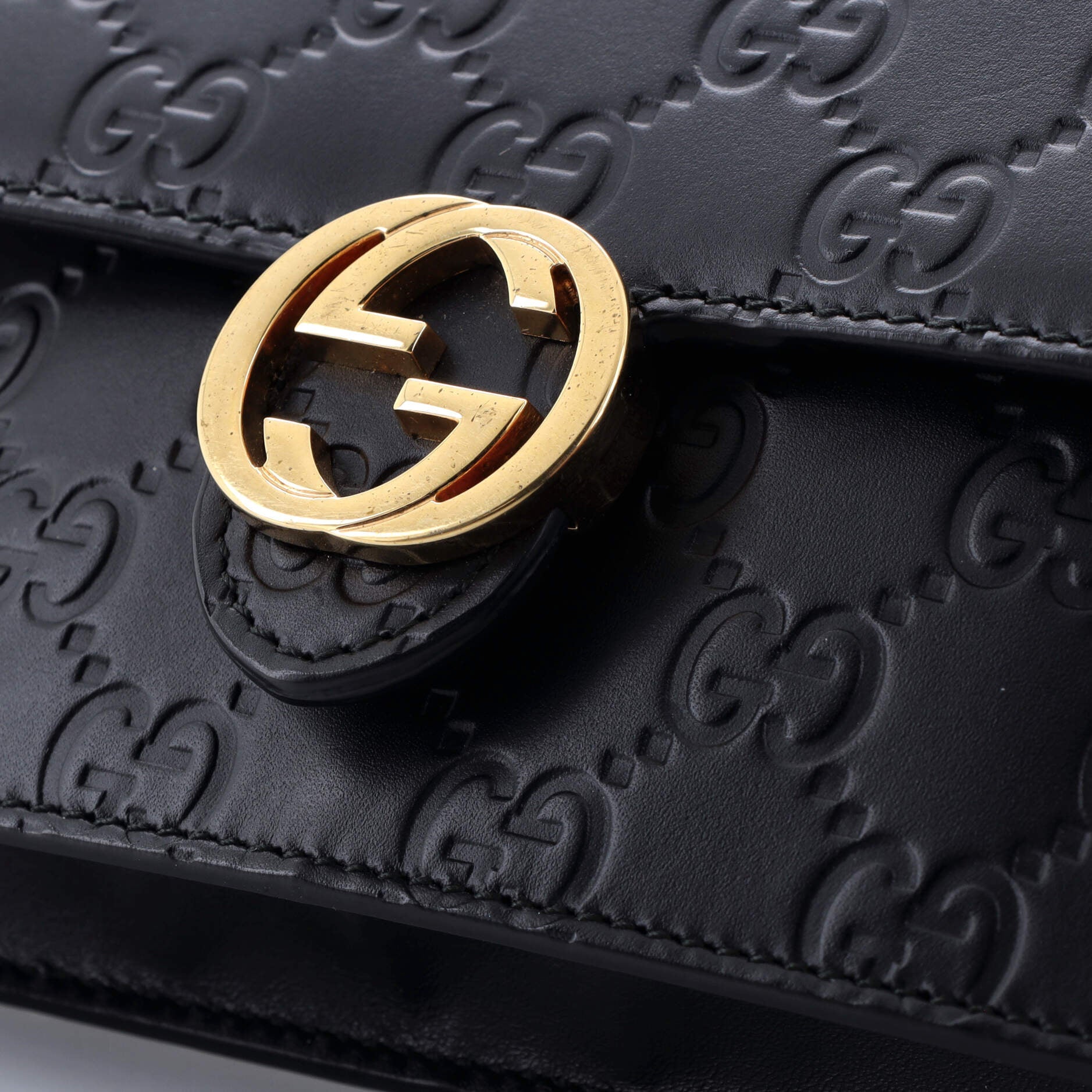 Icon Wallet On Chain Guccissima Leather