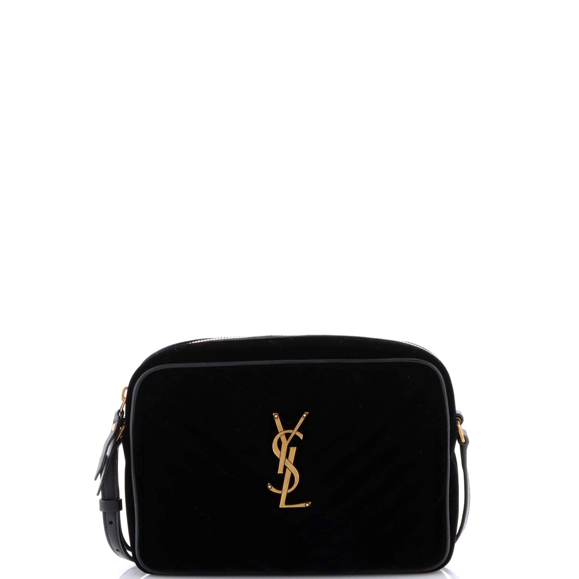 Lou Camera Bag Matelasse Chevron Velvet Small