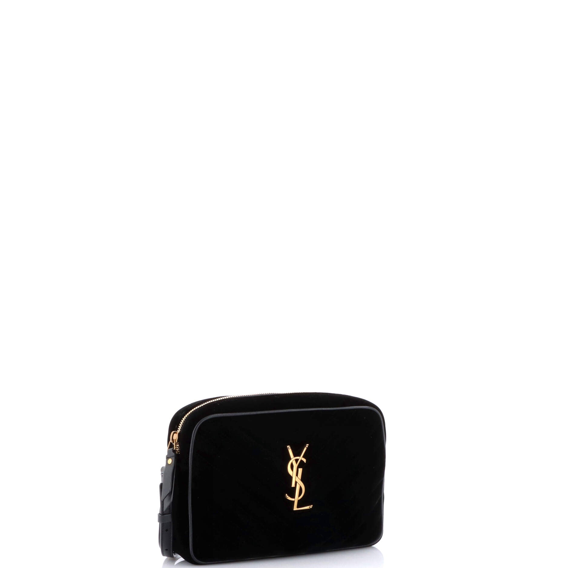 Lou Camera Bag Matelasse Chevron Velvet Small