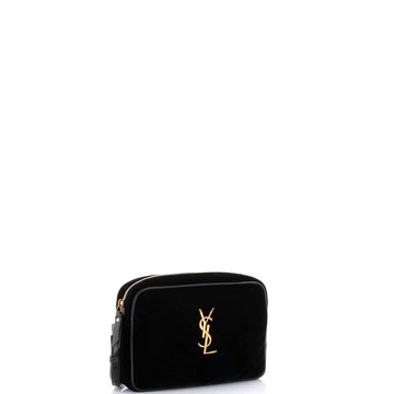 Lou Camera Bag Matelasse Chevron Velvet Small