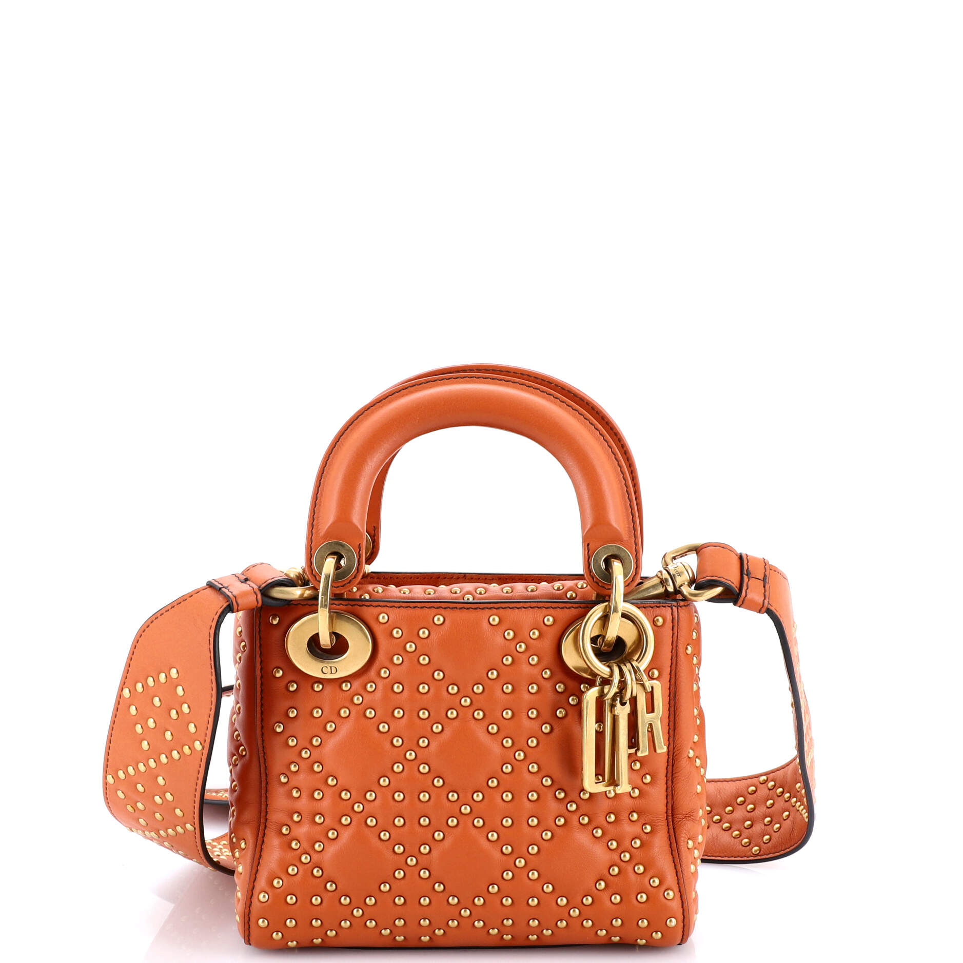 Supple Lady Dior Bag Cannage Studded Lambskin Mini