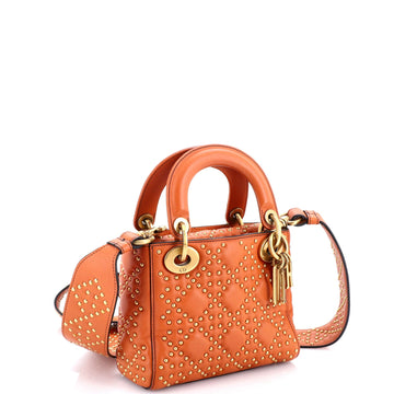 Supple Lady Dior Bag Cannage Studded Lambskin Mini