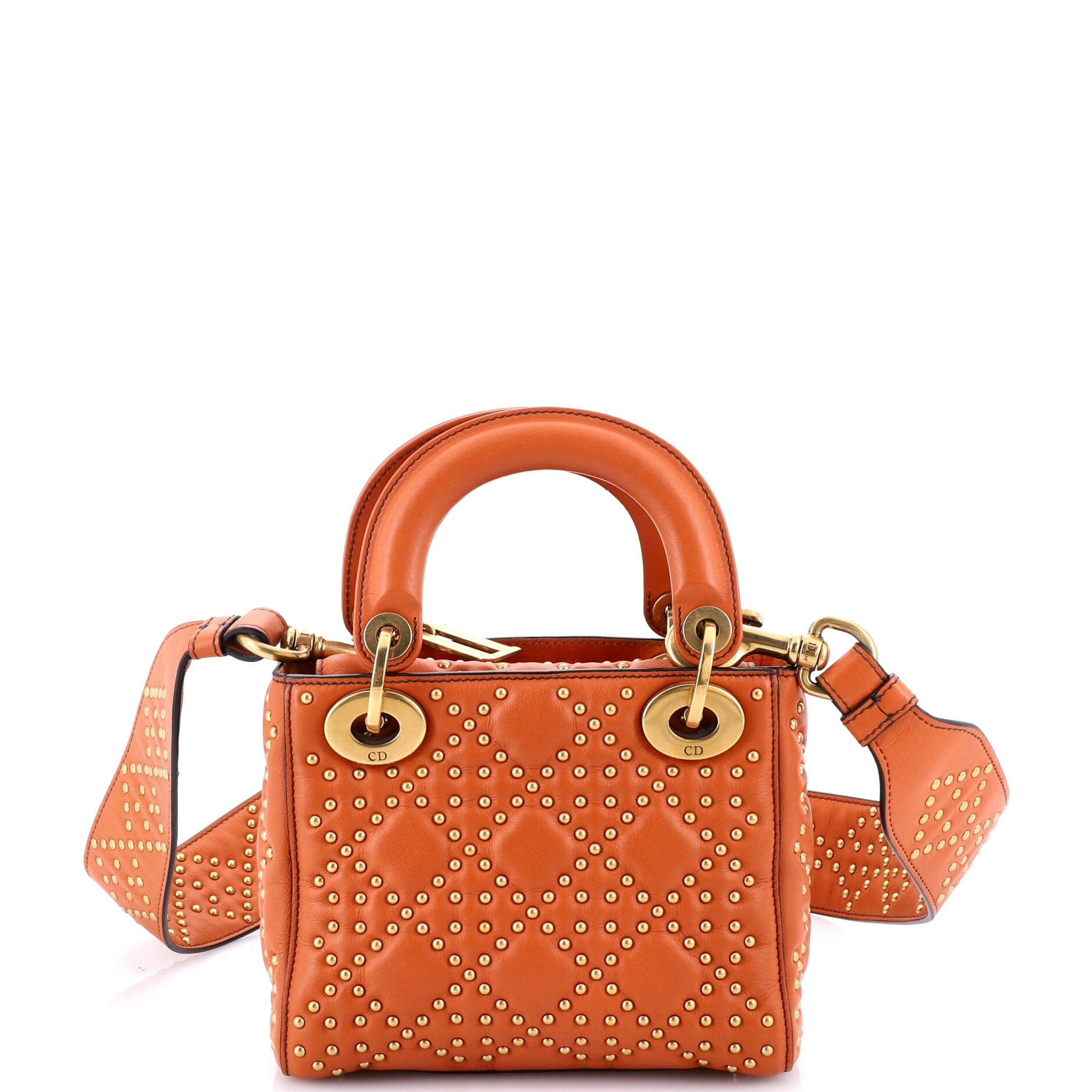 Supple Lady Dior Bag Cannage Studded Lambskin Mini