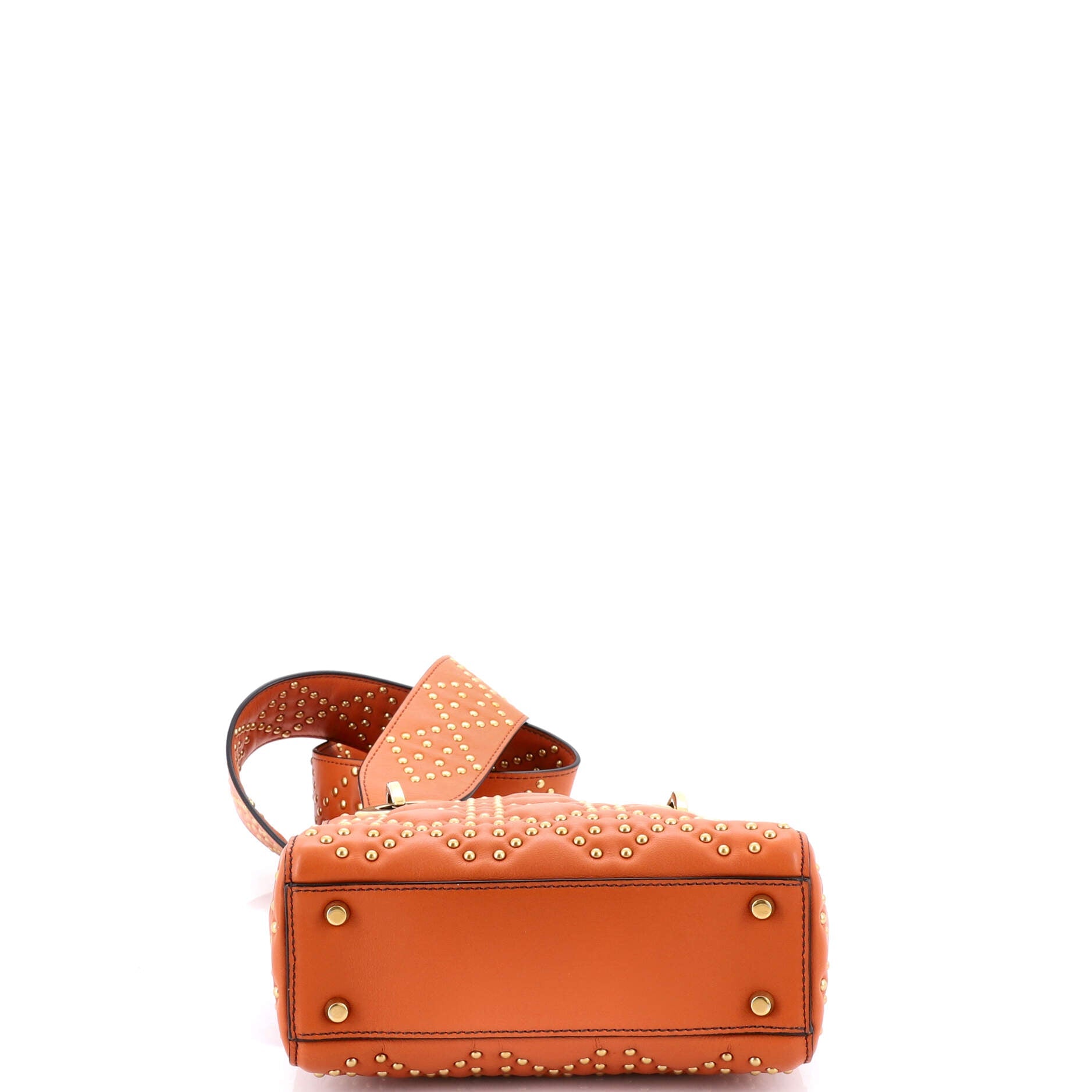 Supple Lady Dior Bag Cannage Studded Lambskin Mini