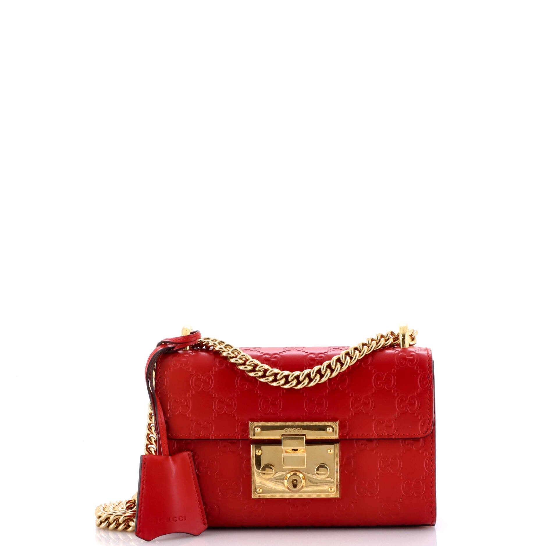 Padlock Shoulder Bag Guccissima Leather Small