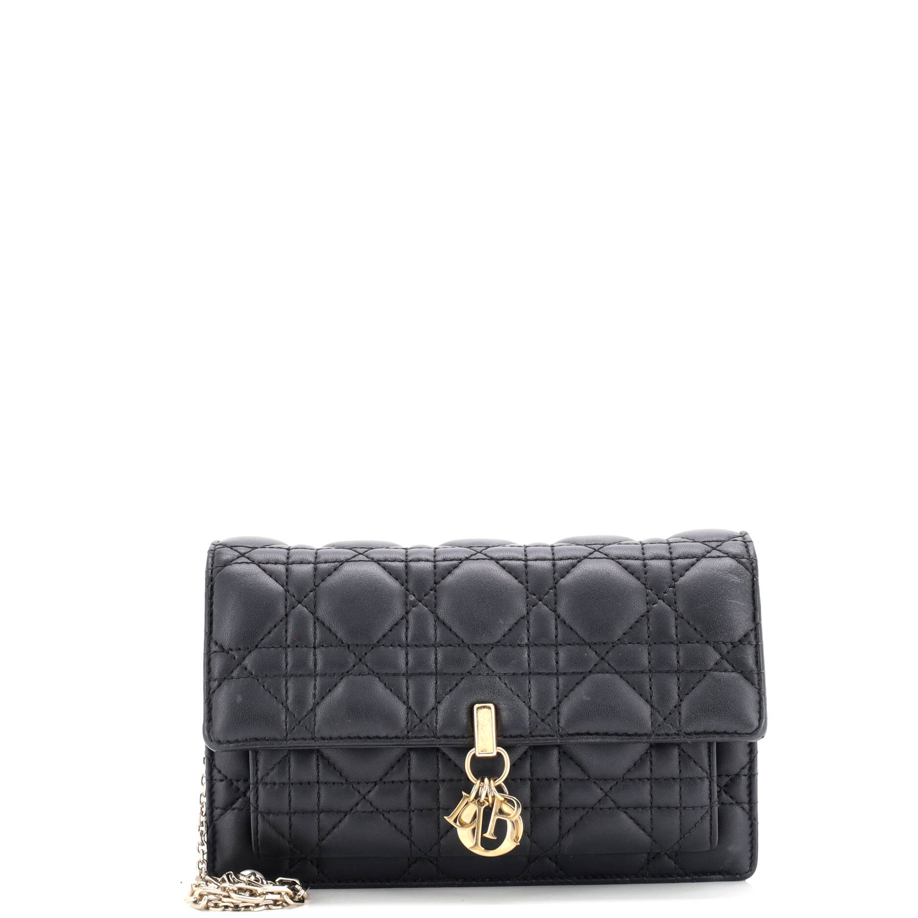 Miss Dior Charms Chain Pouch Cannage Quilt Lambskin