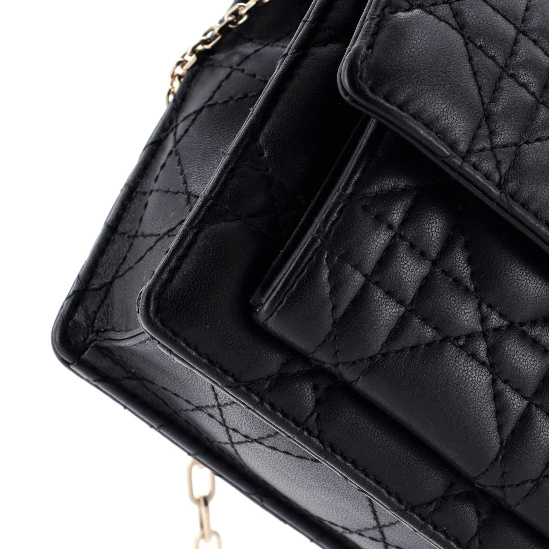 Miss Dior Charms Chain Pouch Cannage Quilt Lambskin