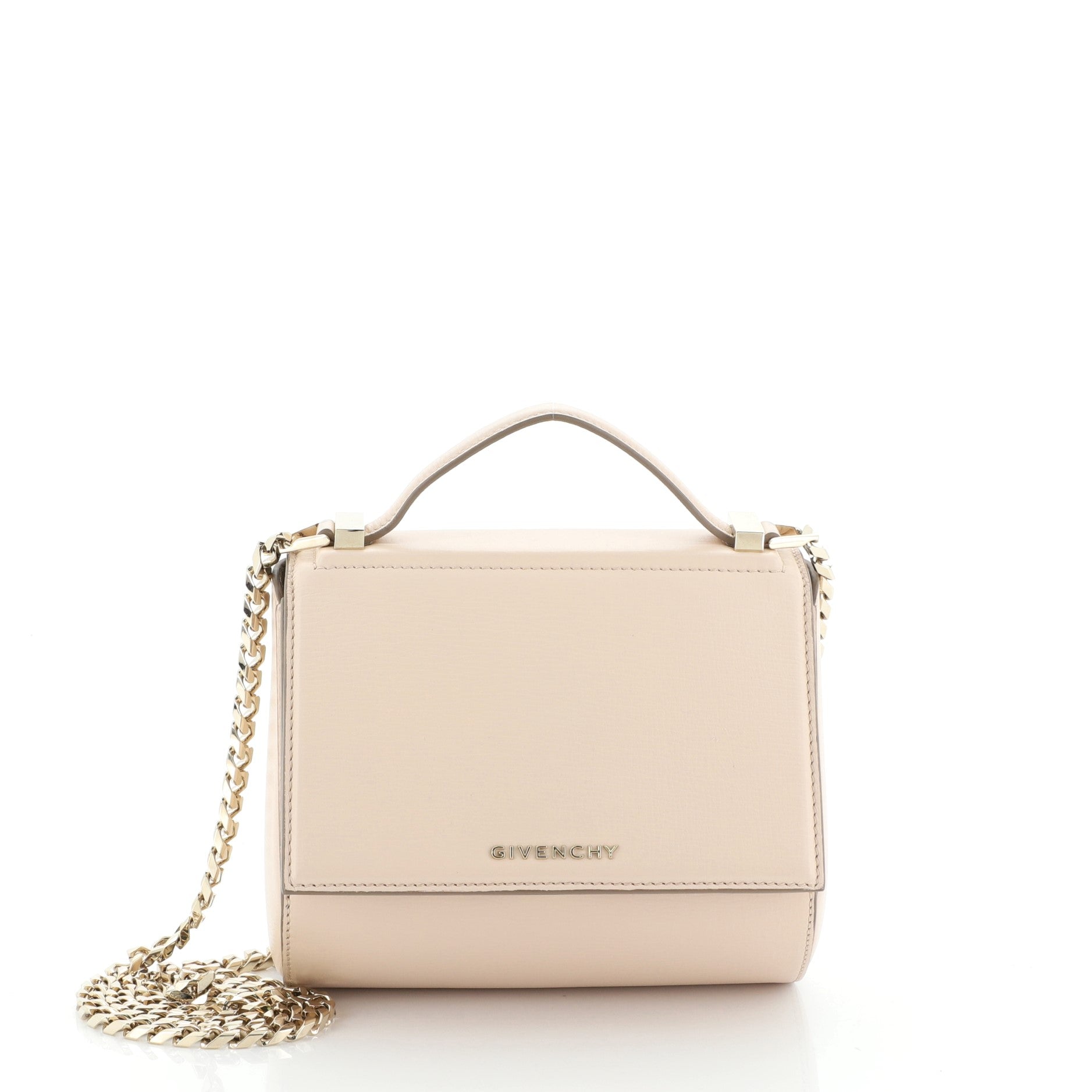 Chain Pandora Box Bag Leather Mini