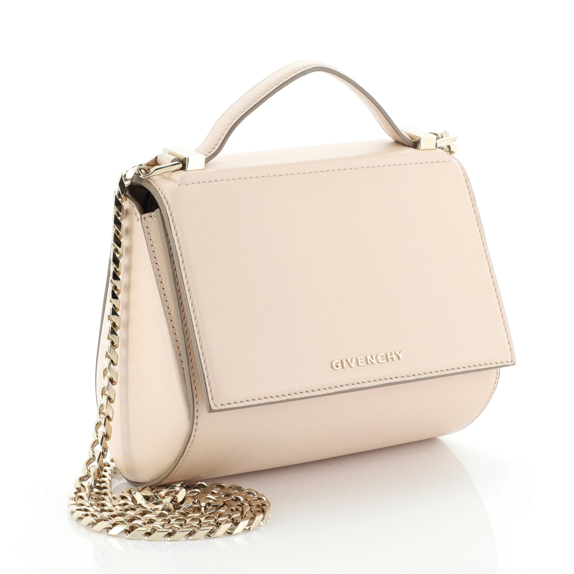 Chain Pandora Box Bag Leather Mini