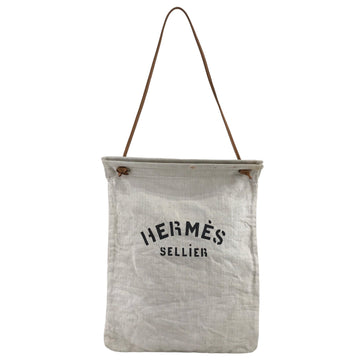 Hermes Handbag Shoulder Bag Ivory Vintage 67nuf6