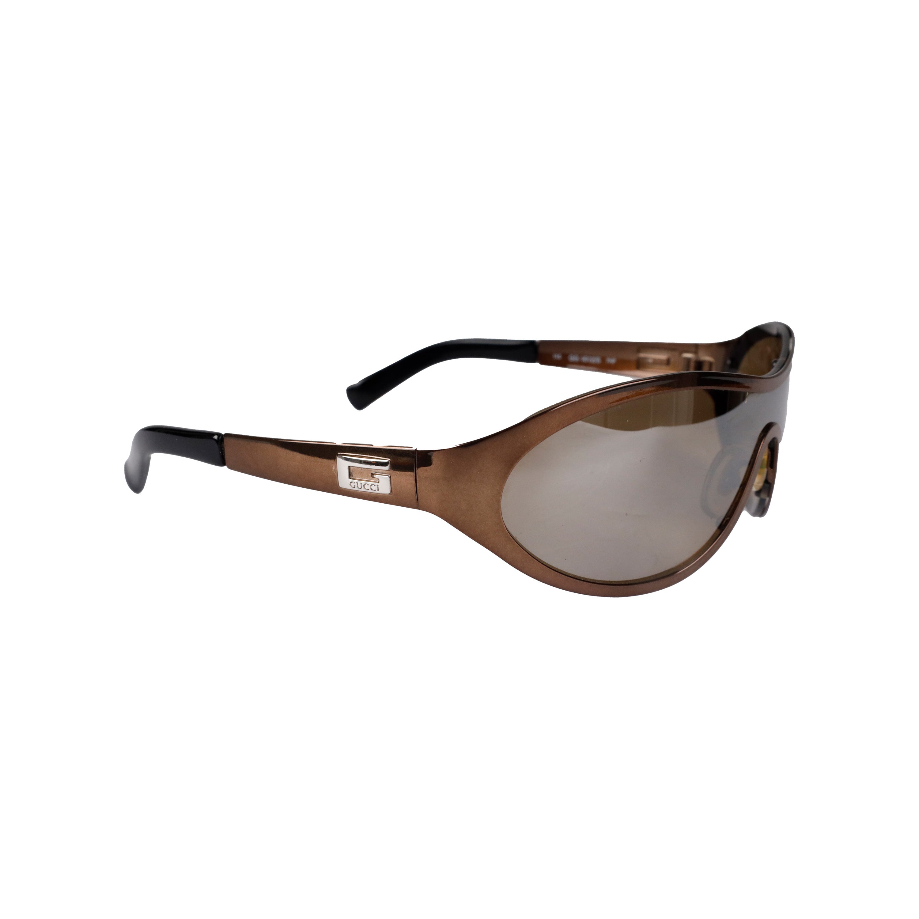 Gucci Metallic Shield Sunglasses - '90s