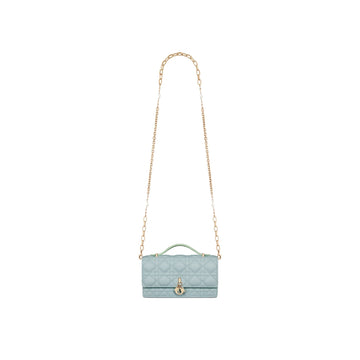 My Dior Mini Bag Two-tone Celestial Blue And Pastel Mint