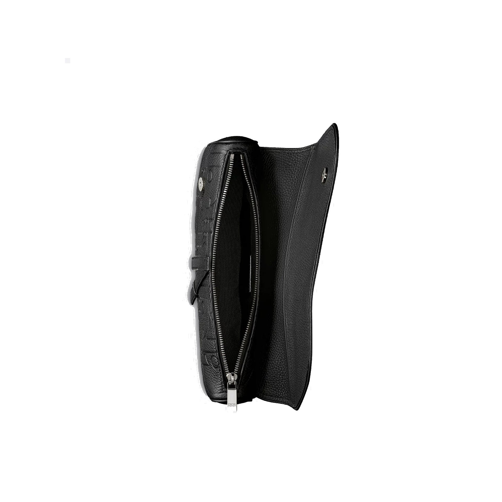 Saddle Bag In Black Dior Gravity Leather And Black Grained Calfskin
