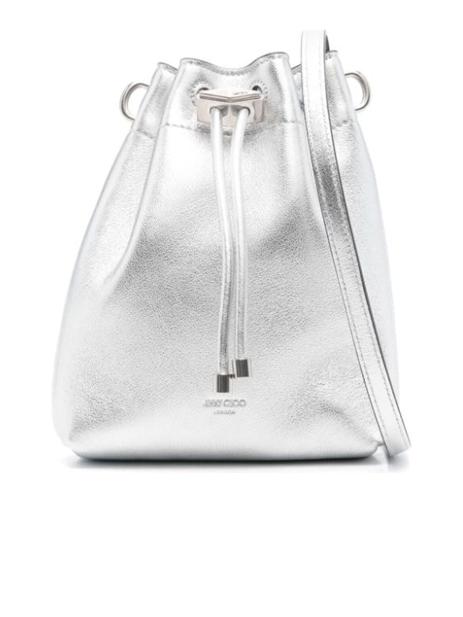 Metallic Finish Clutch With Detachable Strap