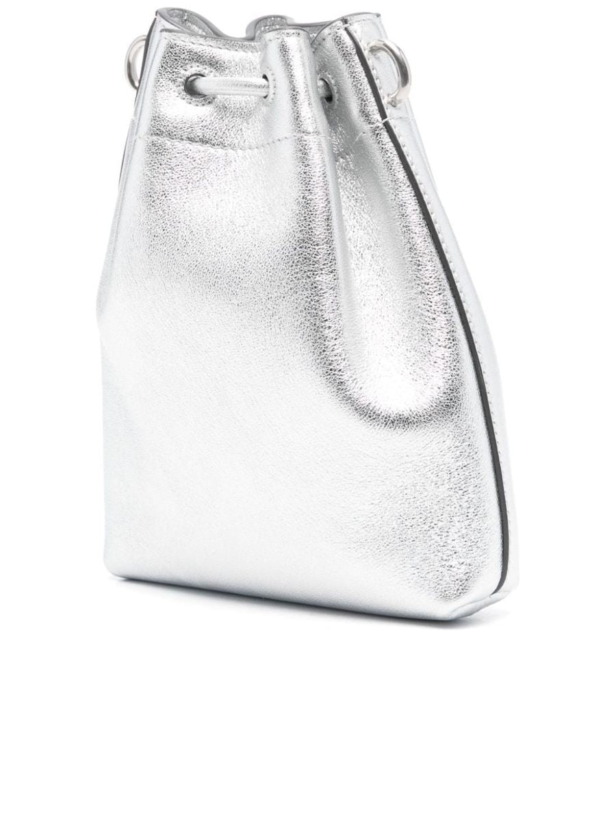 Metallic Finish Clutch With Detachable Strap