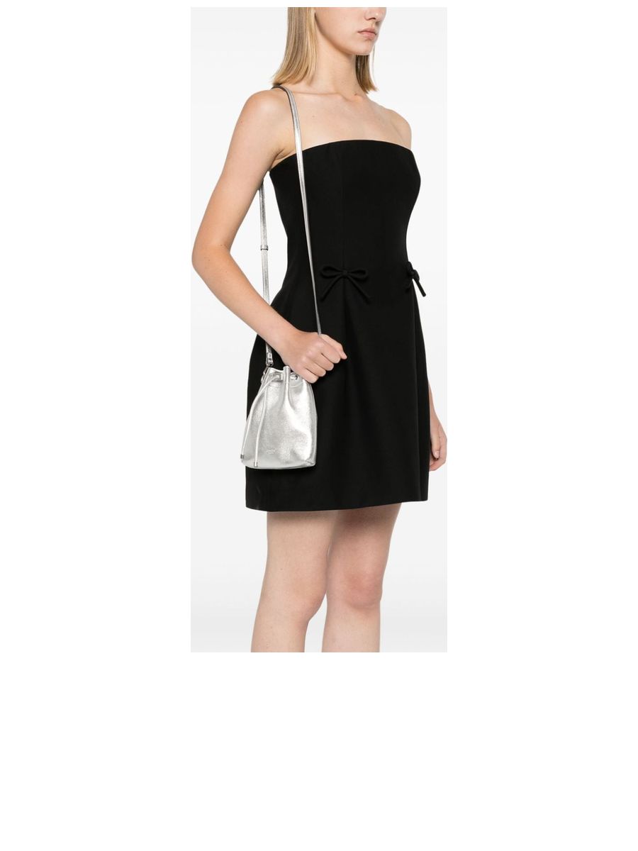 Metallic Finish Clutch With Detachable Strap