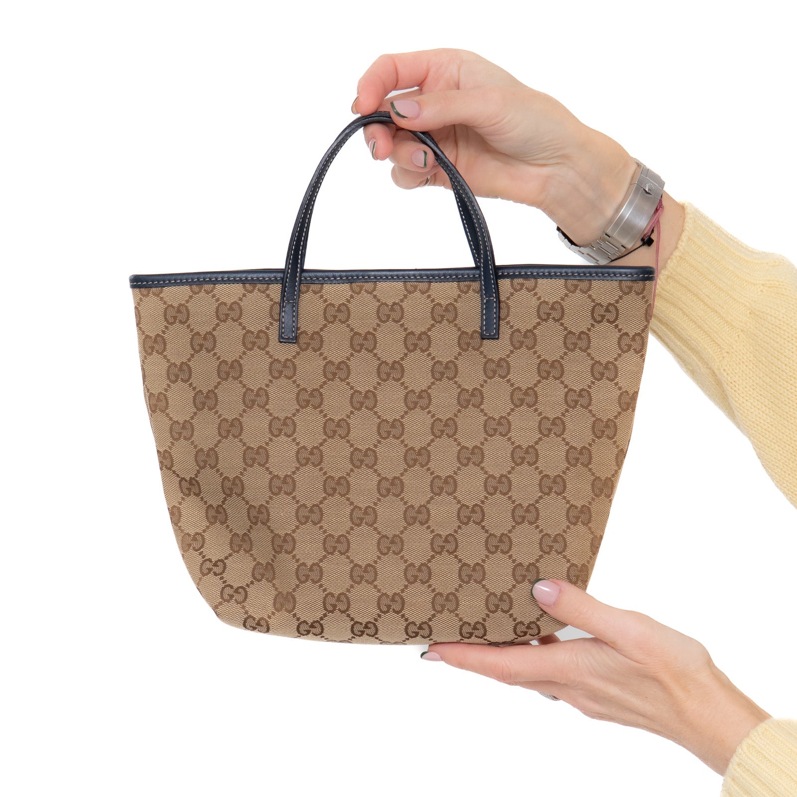 Gucci Gg Monogram Childrens Mini Zoo Bird Tote Bag