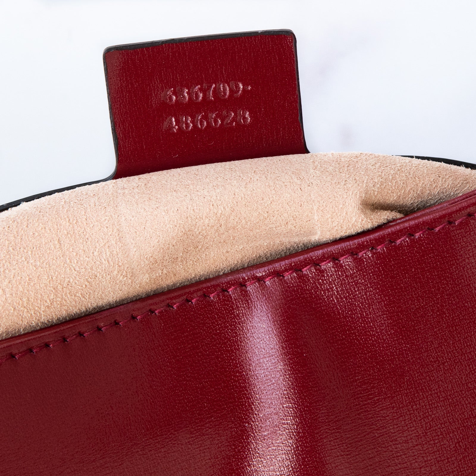Gucci Jackie 1961 Burgundy Small Leather Shoulder Bag