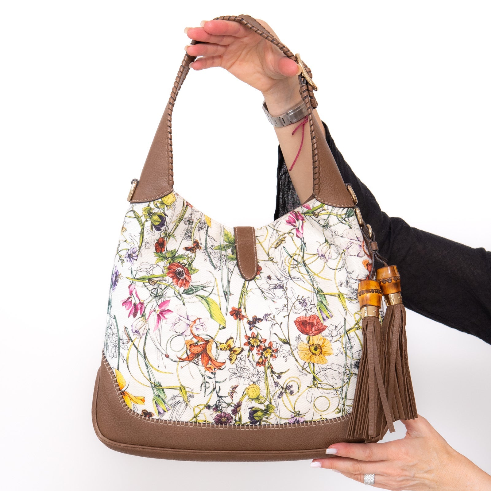 Gucci Jackie Floral Hobo Bag