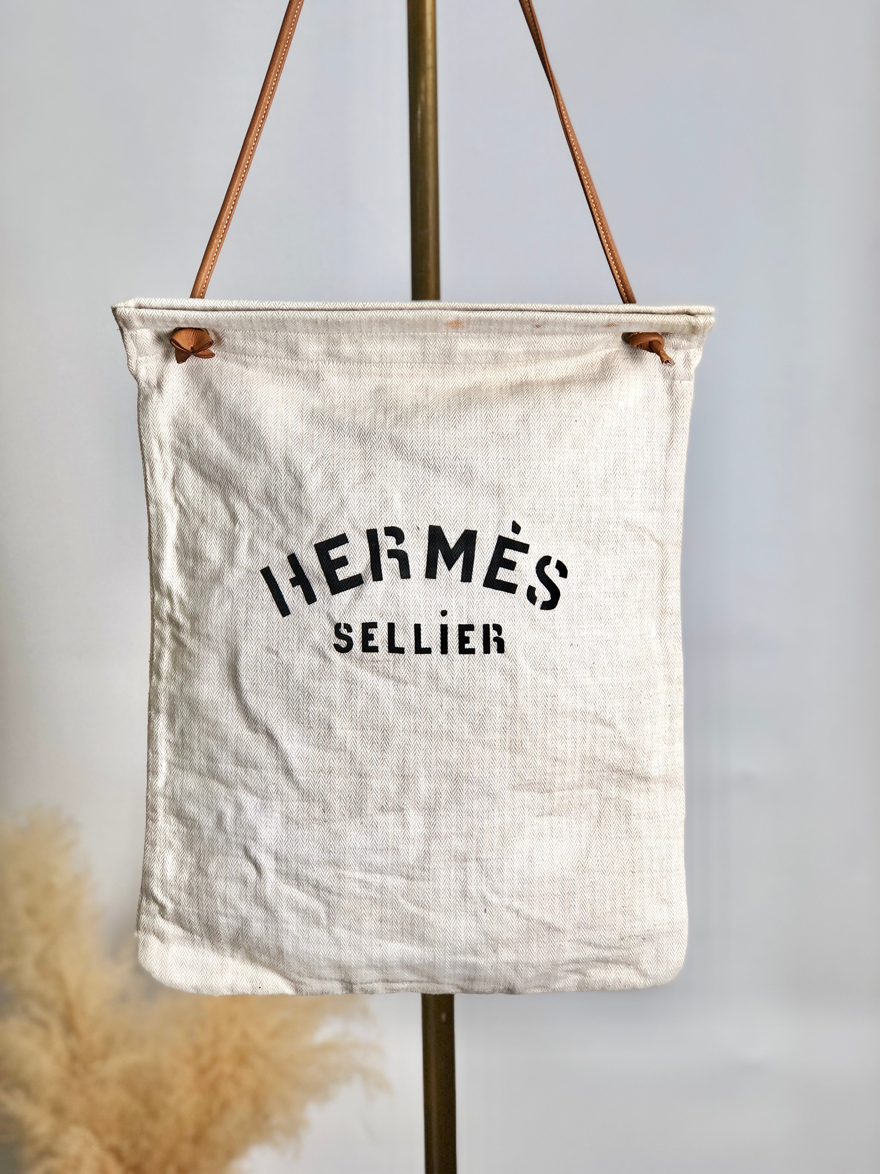 Hermes Handbag Shoulder Bag Ivory Vintage 67nuf6