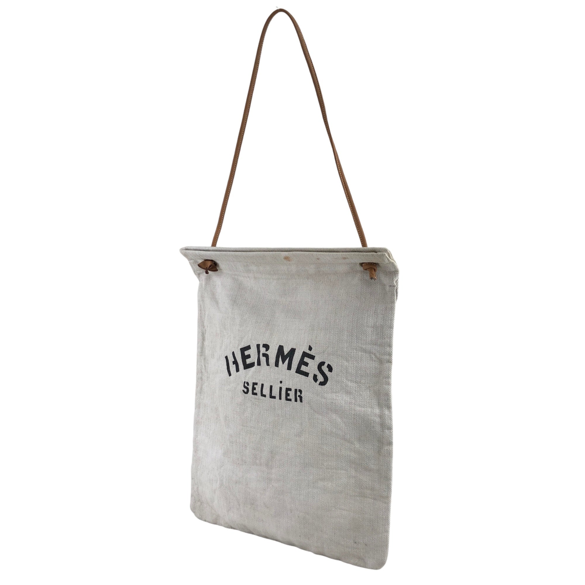 Hermes Handbag Shoulder Bag Ivory Vintage 67nuf6